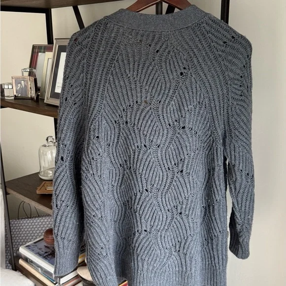 Margaret O’Leary Merino Knit Cardigan Sweater - Picture 3 of 6